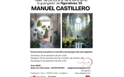 Taller de pintura con Manuel Castillero, premio Figurativas 2015