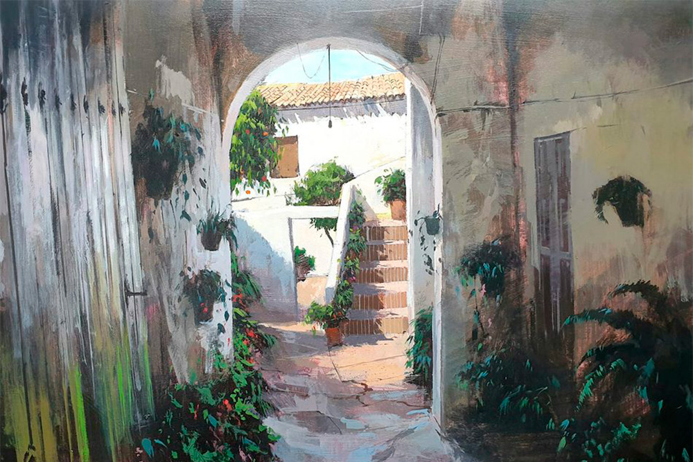 Taller de pintura con Manuel Castillero, premio Figurativas 2015